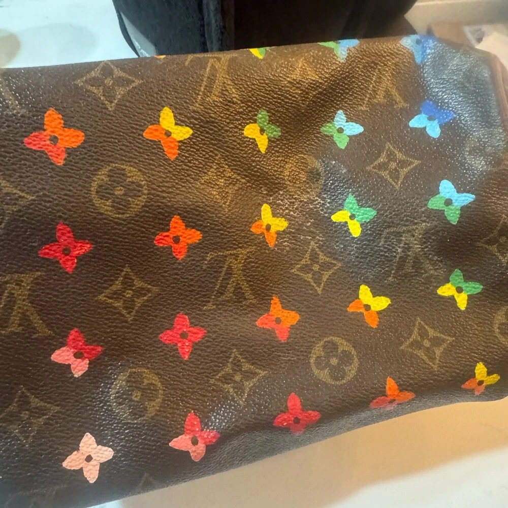 Louis Vuitton Multicolor Monogram Satchel Speedy 25 in excellent condition. - Picture 6 of 6